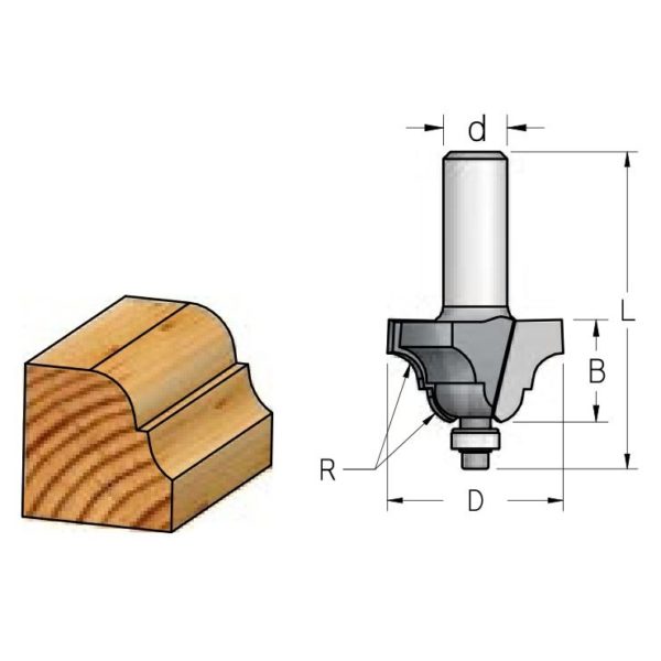 фрезы калевочные 8